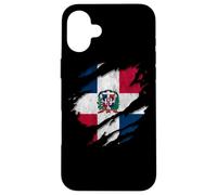 Coat of Arms Republica Dominicana Rip Reveal Dominican Flag Custodia per iPhone 16 Plus