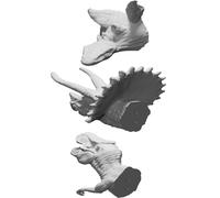Coat Rack for Kids Room - Dinosaur Design with T-Rex Triceratops Stegosaurus