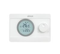 COATI - Termostato digitale, controllo ON/OFF, compatibile con sistemi di riscaldamento e aria condizionata, funzione fredda/calore, intervallo di temperatura da 5° a 30°, colore bianco