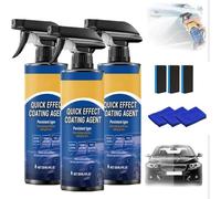 Coating Spray from Germany - Quick Effect Coating Agent for Car, Car Quick-Acting Coating Agent Spray, Car Scratch Wax Polish Sprays Waterless Wash for Shine & Protection 120ml (3)