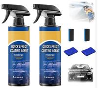 Coating Spray from Germany - Quick Effect Coating Agent for Car, Car Quick-Acting Coating Agent Spray, Car Scratch Wax Polish Sprays Waterless Wash for Shine & Protection 120ml (2)