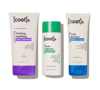 Coats Bundle in 3 passi di difesa di difesa - Milk e crema per l'acqua per il detergente per argilla - aiuta a prevenire sblocchi e supporta la barri