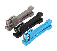 Coaxial Cable Stripper Tool Set 3Pcs | 0-7.9mm Wire Stripping Kit for Fiber Optic/CATV/Maintenance | 4 Cutters, PVC Material, Types 45-162 45-163 45-165