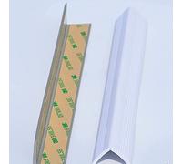 COAYHEL Forma A L Nastro Antiscivolo Strisce anticollisione per Bambini, pilastri angolari Muro allargati e ispessiti, Confezione Morbida, Strisce anticollisione per Asilo, paraspigoli-White||1.5M