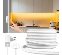 COB autoadesiva LED sotto l'armadio lampada da cucina luce touch dimmerabile gel di silice luci al neon nastro 2m 3m 5m 10m illuminazione decorativa