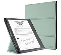 CoBak Custodia per Kindle Scribe - Custodia in pelle premium con portapenne, modalità di riposo automatico - Compatibile con Kindle Scribe da 10,2 pollici (versione 2022/2024) salvia