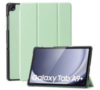 CoBak Hülle für Galaxy Tab A9+ / A9 Plus 11 Zoll, Komplett neues PU-Leder Dreifach Falt Klapp Schutzhülle mit Auto Schlaf/Wach Funktion (Salbeigrün)