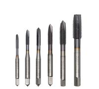 Cobalt Screw Thread Tap Drill Bits Pointed Flute Metric M1-M16 5Pcs(Color:M1.3x0.3)
