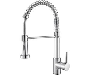 Cobbe Rubinetto per Cucina, Miscelatore Lavello Cucina Rubinetti per Lavelli da Cucina 2 Modalità di Spruzzo Miscelatore Cucina Acciaio Inox Ad Alta Pressione orientabile a 360° Monocomando (Cromo)
