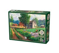 Cobble Hill 3840004-Puzzle da 1000 pezzi, motivo, adulti e bambini dai 12 anni in su, puzzle paesaggistico, natura, fattoria, Colore Chalet di montagna, COB40004