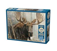 Cobble Hill 3845051 Elchbulle, puzzle da 500 pezzi, con poster puzzle per adulti e bambini a partire dai 12 anni in su, puzzle animale, alce, inverno