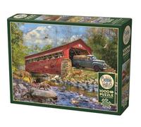 Cobble Hill- Benvenuti Country Puzzle da 1000 Pezzi, Colore Rosso, 40007