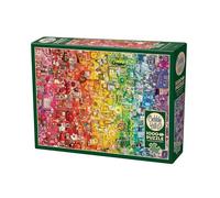 Cobble Hill Puzzle da 1000 Pezzi Arcobaleno colorato Campione Poster Incluso, Medio, Rosso