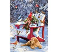 Cobble Hill - Puzzle da 1000 pezzi, caldo giorno d'inverno, poster incluso