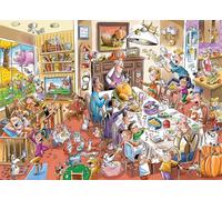 Cobble Hill - Puzzle da 1000 pezzi, DoodleTown: Thanksgiving Togetherness, poster incluso