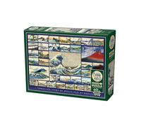 Cobble Hill - Puzzle da 1000 pezzi, Hokusai, poster incluso