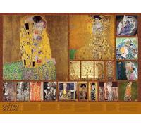 Cobble Hill Puzzle da 1000 pezzi - L'età d'oro di Klimt - Poster campione incluso