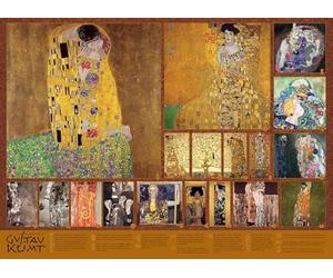 Cobble Hill Puzzle da 1000 pezzi - L'età d'oro di Klimt - Poster campione incluso
