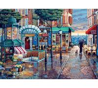 Cobble Hill Puzzle da 1000 pezzi, passeggiata di pioggia, poster campione incluso