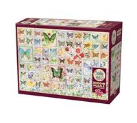 Cobble Hill Puzzle da 2000 pezzi, farfalle e fiori, poster campione incluso
