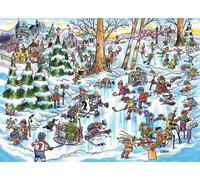 Cobble Hill - Puzzle Doodle Town: Hockey Town - 1000 Pezzi
