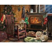 Cobble Hill - Puzzle Kittens by the Stove - 500 Pezzi