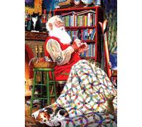Cobble Hill - Puzzle Trapunta di Babbo Natale - 1000 Pezzi