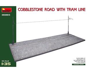 Cobblestone Road With Tram Line (injection Mold) 1:35 Plastic Model Kit MINIART