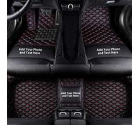 Cobear Tappetini per Auto di Lusso per il 98% delle Berline, Coupé, Station Wagon, Cabriolet, Monovolume, Tappetino per Auto in Ecopelle su Misura, Impermeabili Tappeti Auto, Nero rosso