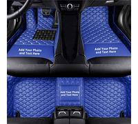 Cobear Tappetini per Auto di Lusso per il 98% delle Berline, Coupé, Station Wagon, Cabriolet, Monovolume, Tappetino per Auto in Ecopelle su Misura, Impermeabili Tappeti Auto, Blu