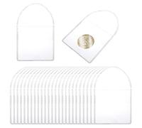 Cobee 50 Pz Porta Monete Tascabili, Portamonete Tascabili in Plastica da 2 Pollici Ribaltabili Portamonete Trasparenti Proteggi Monete Piccolo Portamonete per Monete Gioielli Piccoli Oggetti