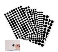 cobee 580 tappi autoadesivi per viti rotonde, diametri 12 e 15 e 21 mm, impermeabili, per armadi, scrivanie, mobili, riparazioni (nero)