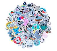 Cobee Carine Decalcomanie Koala - 50 Decalcomanie Animali Cartoni Animati Impermeabili Vinile con Orsi di Koala - Ricompensa per Maestri