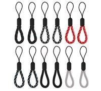 Cobee Cordino da dito piccolo cinturino da polso, 12 pezzi, per regolare il polso, il collo, in nylon, per cellulare, fotocamera, chiavi, chiavette USB (12 cm)
