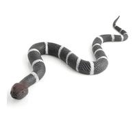 Cobee Figure di Serpenti Elastici in Gomma, Figurine di Animali Rettili Realistici, Giocattolo Finto per Tenere Gli Uccelli Lontani (B)