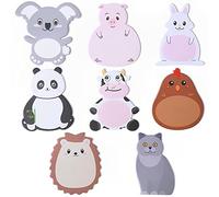 cobee Simpatici appunti adesivi, confezione da 8 note adesive per animali Kawaii, cartoni animati, bandiere, forme carine, appunti per studenti, casa, ufficio, coinquilini, regali 240 fogli
