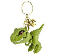 Cobee Simpatico portachiavi dinosauro, Kawaii Cartoon dinosauro regalo mobile dinosauro ciondolo per uomo e donna zaini auto portachiavi, verde e oro, 8.75x3.7x6.34cm/3.44x1.45x2.5