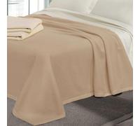 cober Coperta Pura Lana Cashmere 1 Piazza e Mezzo 290gr Tasman Beige