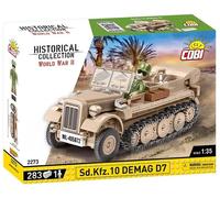 COBI 2273 Collezione Storica WWII Sd.Kfz. 10 Demag D7 Mattoncini 283 Pezzi