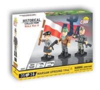 COBI Collezione Storica Seconda Guerra Mondiale, Statuette Rivolta di Varsavia 1944, Set di 3 Pezzi