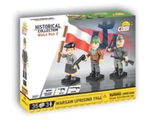 COBI Collezione Storica Seconda Guerra Mondiale, Statuette Rivolta di Varsavia 1944, Set di 3 Pezzi
