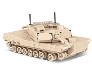 COBI Historical Collection - Set di edifici militari Abrams M1A2 3106 della Seconda Guerra Mondiale, Sabbia del deserto, dimensioni standard