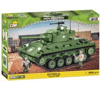 COBI M24 Chaffee - set di costruzione del carro armato della Seconda guerra mondiale (590 pezzi, 2 minifigure)