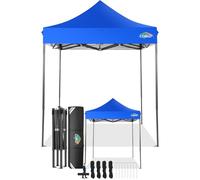 COBIZI Gazebo 2x2 Pieghevole Impermeabile senza Parete Laterale,Gazebo Esterno Resistente,Tende per Gazebos,Tendone Padiglione Pop Up per Feste Campeggio (2 per 2m Blu)