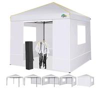 COBIZI Gazebo 3 x 3 impermeabile, stabile, invernale, pieghevole, 3 x 3 cm, con 4 pannelli laterali, finestra in rete contro gli insetti, 99,9%, impermeabile, portatile, portatile, di fascia alta