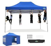 COBIZI Gazebo 3 x 4,5, impermeabile, stabile, resistente all'inverno, 3.0, gazebo 3 x 4,5, 3 x 4,5, tenda da giardino, protezione dai raggi UV, con 4 parti laterali, per festival, feste, protezione