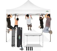 COBIZI Gazebo 3x3 Pieghevole Impermeabile senza Parete Laterale,Gazebo Esterno Resistente,Tende per Gazebos,Tendone Padiglione Pop Up per Feste Campeggio (3 per 3m Bianco)