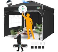 COBIZI Gazebo pieghevole pop-up 3x3 m, impermeabile con protezione UV