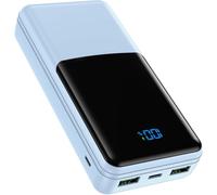 Coblob Power Bank da 27000 mAh, funzione di ricarica rapida, USB C PD 20 W | Batteria esterna per cellulare, compatibile con iPhone 17/16/15/14/13/12, Samsung, Huawei, Xiaomi e altri, nero