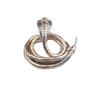 (cobra 3, Silver) Adjustable Punk Snake Choker Bendable Snake Necklace Flexible Twisty Multi-purpose Necklace Bracelets Gothic Jewelry